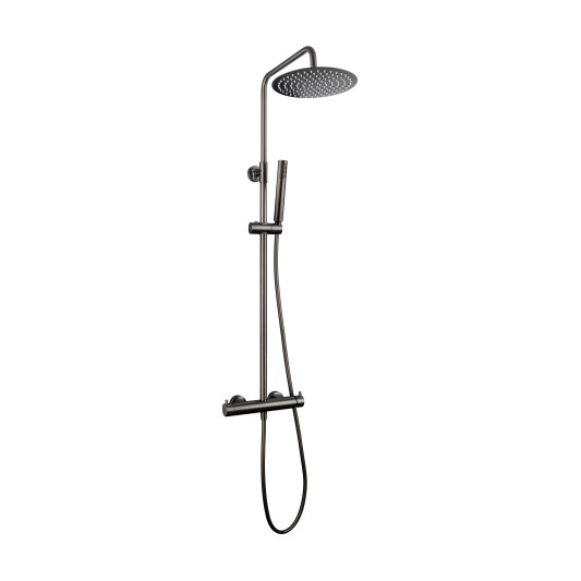 Columna de ducha monomando Inverter Unik titanio cepillado 3295T