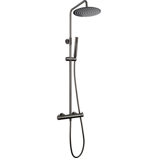 Columna de ducha monomando Inverter Unik titanio cepillado 3295T