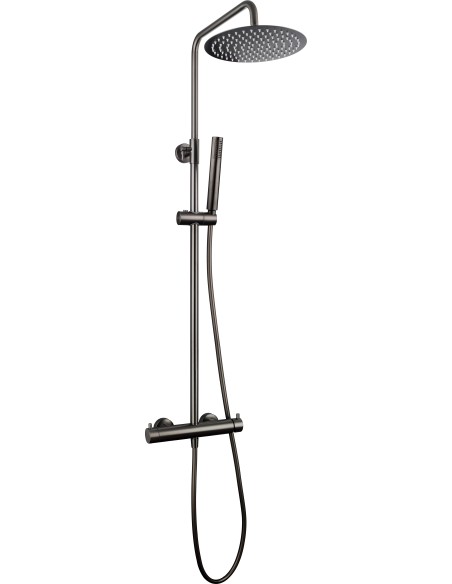 Columna de ducha monomando Inverter Unik titanio cepillado 3295T