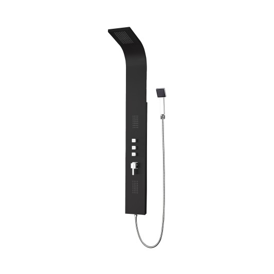 Columna de hidromasaje Gocta negro mate 0523