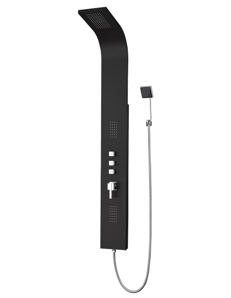 Columna de hidromasaje Gocta negro mate 0523