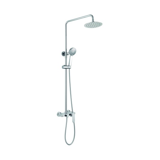 Columna de ducha monomando Cassio cromo 3038