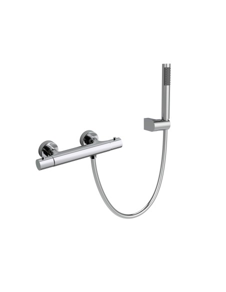 Grifo de ducha termostático Round cromo con mango 4043
