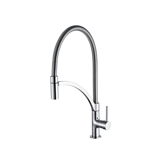 Grifo de cocina extraíble Design cromo 3141