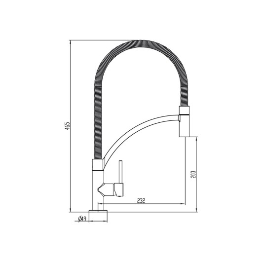 Grifo de cocina extraíble Design cromo 3141 2