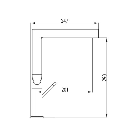 Grifo de cocina Dior cromo 3140 2