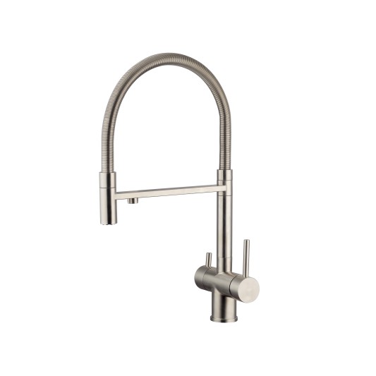 Grifo de cocina extraíble con ósmosis acero 3230