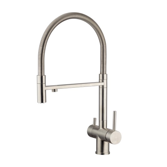 Grifo de cocina extraíble con ósmosis acero 3230