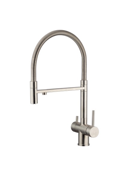 Grifo de cocina extraíble con ósmosis acero 3230