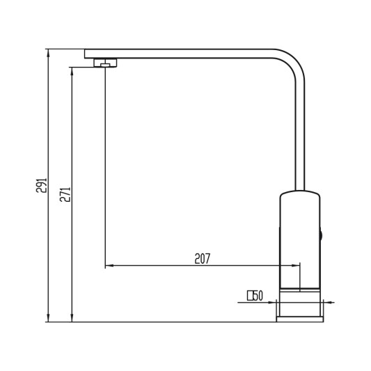 Grifo de cocina Quadra cromo 3143