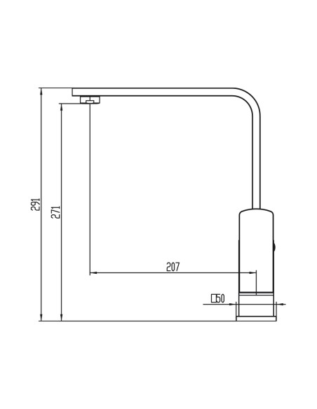 Grifo de cocina Quadra cromo 3143