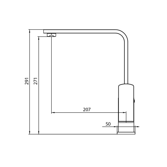 Grifo de cocina Quadra acero cepillado 3181 2