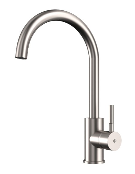 Grifo de cocina Round acero cepillado 3138