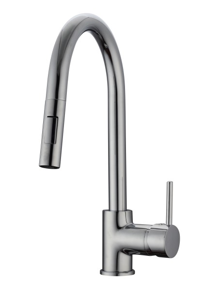 Grifo de cocina extraíble Round cromo 3144