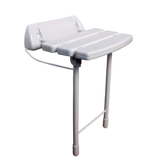 Asiento plegable para ducha blanco y cromo GME 3030