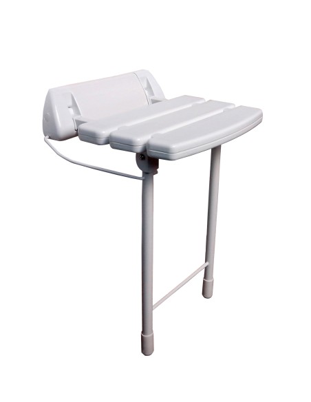 Asiento plegable para ducha blanco y cromo GME 3030