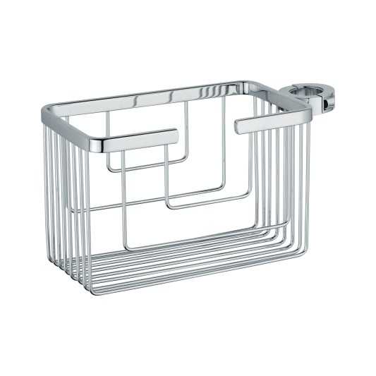 Cesta para barra de ducha de acero inoxidable cromo GME 0392