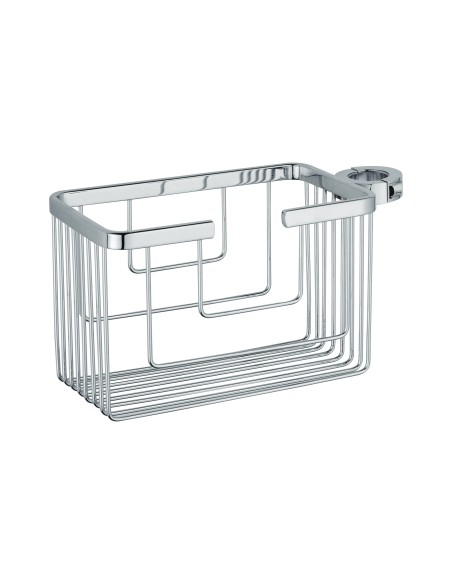 Cesta para barra de ducha de acero inoxidable cromo GME 0392
