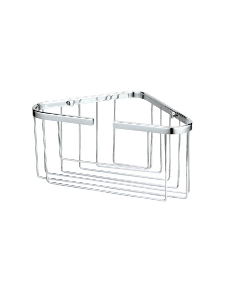 Cesta de rincón para ducha de acero inoxidable cromo GME 0394