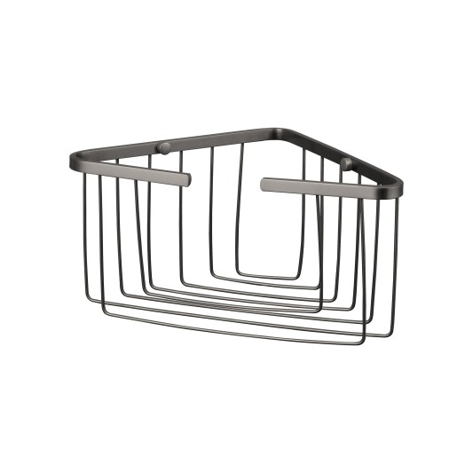 Cesta de rincón para ducha de acero inoxidable níquel cepillado GME 0394NK