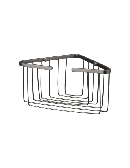 Cesta de rincón para ducha de acero inoxidable níquel cepillado GME 0394NK