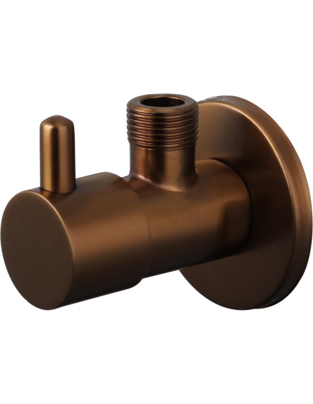 Pack de 2 llaves de escuadra 1/2 x 3/8 cobre cepillado GME 3255CB