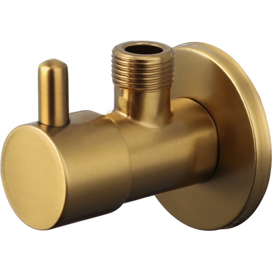 Pack de 2 llaves de escuadra 1/2 x 3/8 oro cepillado GME 3255OR