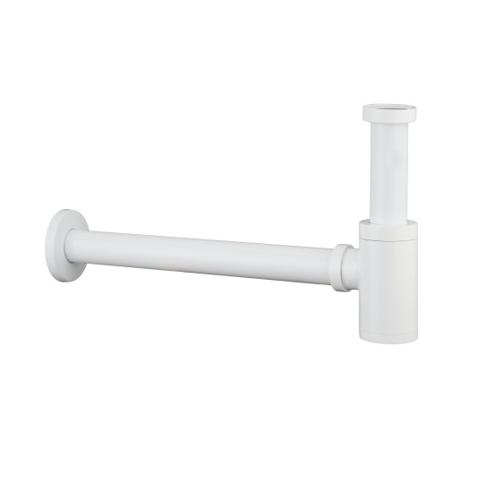 Sifón minimal de lavabo blanco GME 0352BL