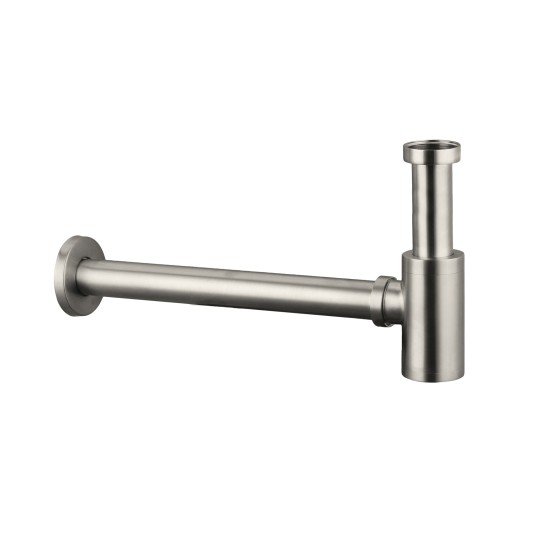 Sifón minimal de lavabo níquel cepillado GME 0352NK