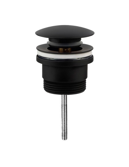 Válvula click-clack redonda negro mate GME 0356