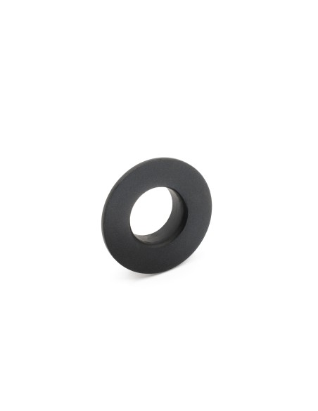 Tapón redondo para rebosadero de lavabo negro mate GME 3333NG