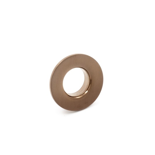 Pack de 10 tapones redondos para rebosadero de lavabo cobre cepillado GME 4444CB