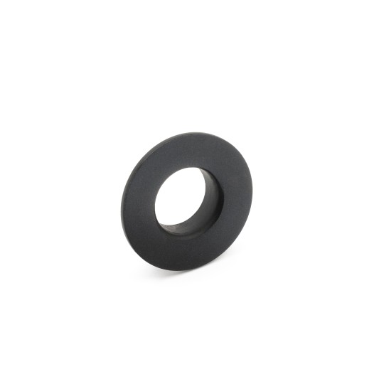 Pack de 10 tapones redondos para rebosadero de lavabo negro mate GME 4444NG