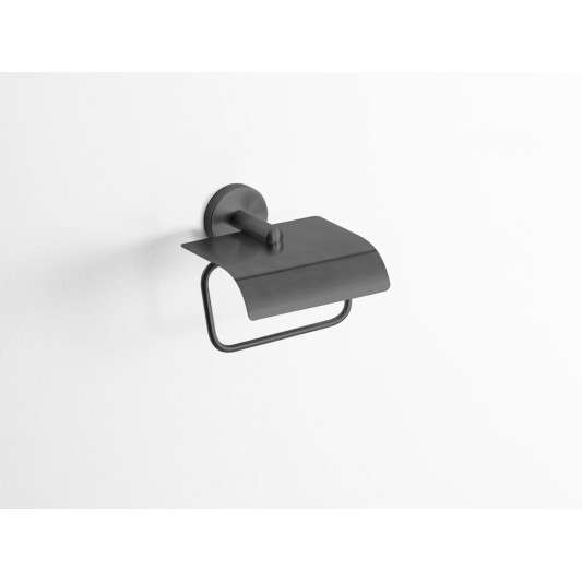 Portarrollos con tapa Round titanio PVD GME 4304T