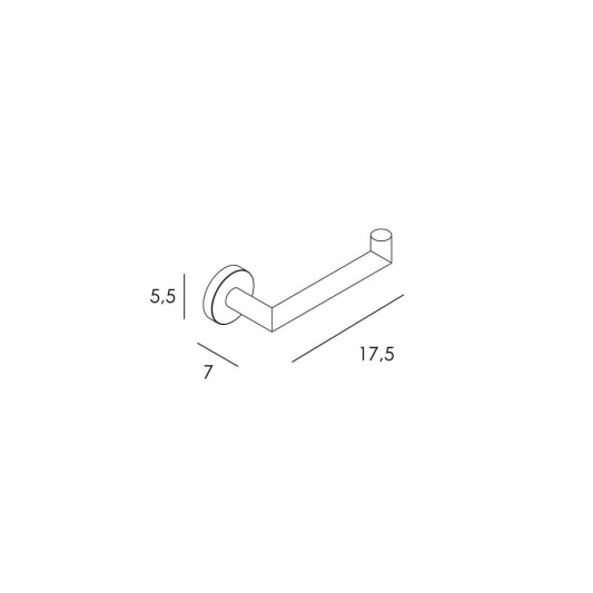 Portarrollos sin tapa Round cromo GME 4308 2