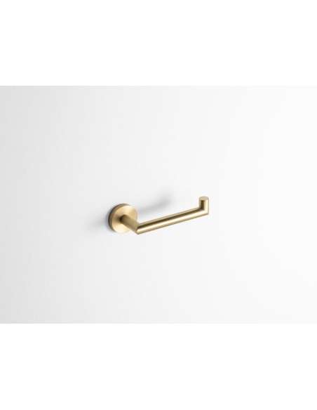 Portarrollos sin tapa Round oro cepillado PVD GME 4308OR