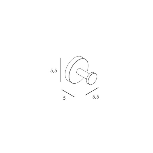 Percha Round cromo GME 4305 2