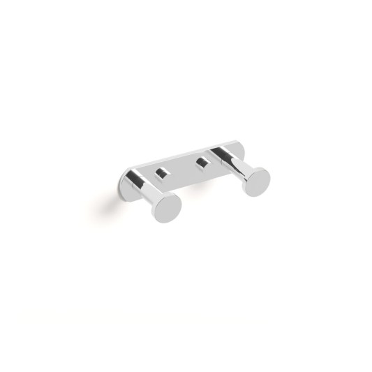 Percha doble Round cromo GME 4306
