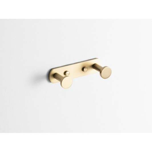Percha doble Round oro cepillado PVD GME 4306OR