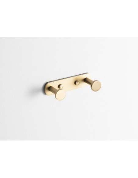 Percha doble Round oro cepillado PVD GME 4306OR