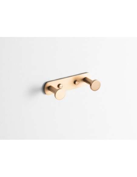 Percha doble Round cobre cepillado PVD GME 4306CB