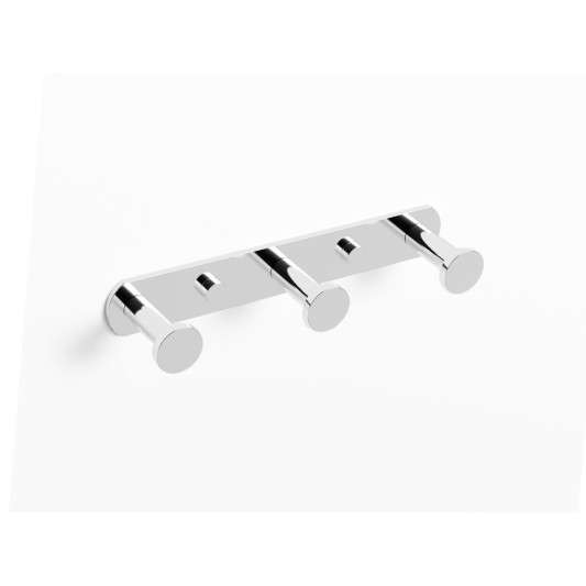 Percha triple Round cromo GME 4307