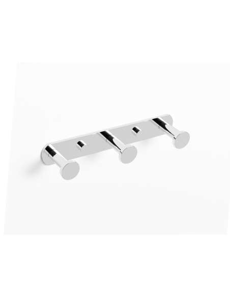Percha triple Round cromo GME 4307