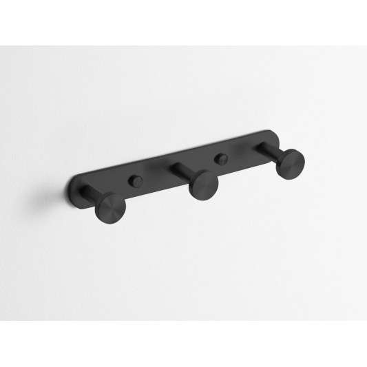 Percha triple Round negro GME 4307NG