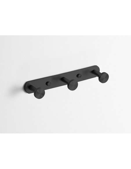 Percha triple Round negro GME 4307NG