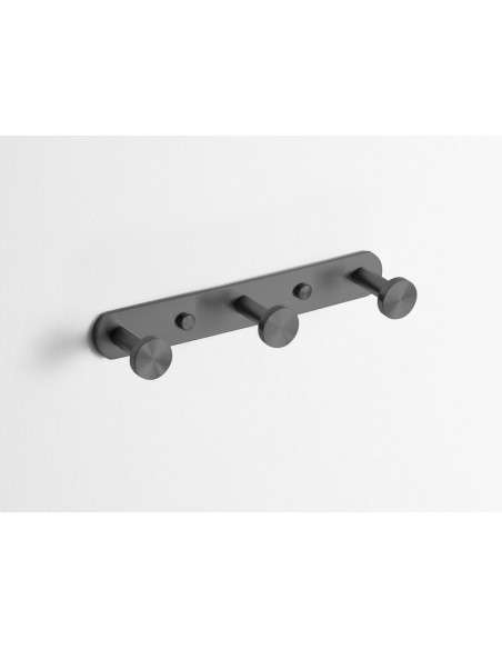 Percha triple Round titanio PVD GME 4307T