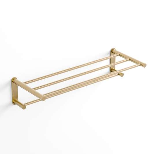 Toallero repisa Round oro cepillado PVD GME 4310OR
