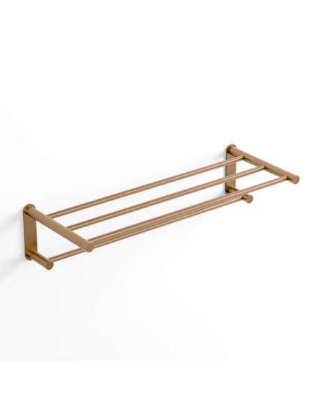 Toallero repisa Round cobre cepillado PVD GME 4310CB