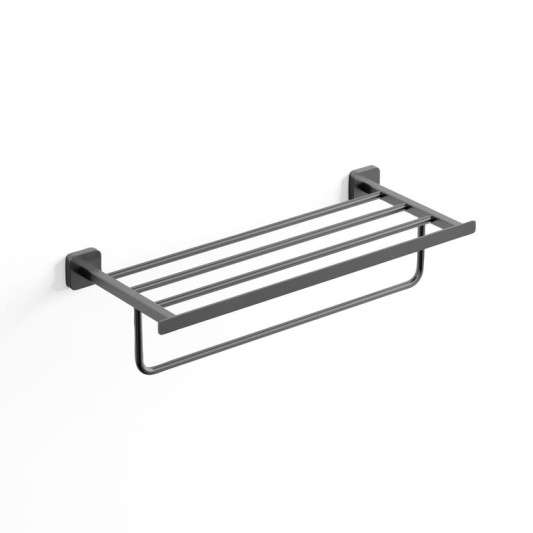 Toallero repisa Quadra titanio PVD GME 4510T