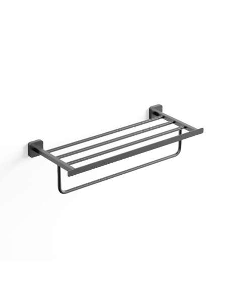 Toallero repisa Quadra titanio PVD GME 4510T
